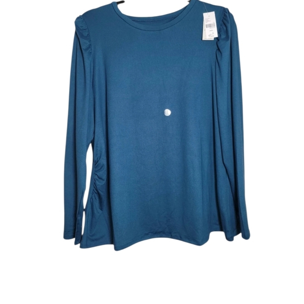 NWT Lane Bryant 18 20 Pull Over Shirt Long Sleeve Stretch